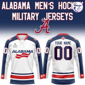 Alabama Men's Hockey 2026 Military Hockey Jersey 1