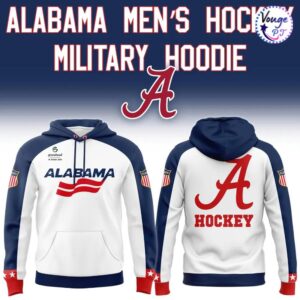 Alabama Men's Hockey 2026 Military Hoodie 1