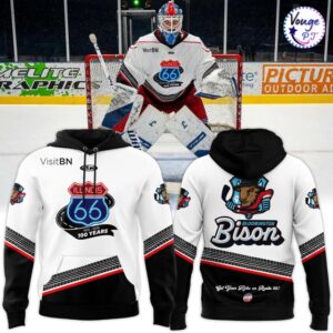 Bloomington Bison Honoring The Centennial Of Route 66 Hoodie