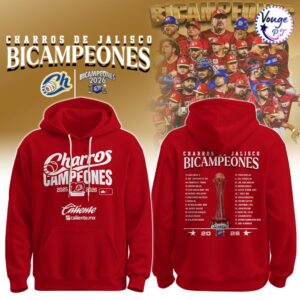 Charros de Jalisco Baseball LMP Bicampeones 2026 Hoodie