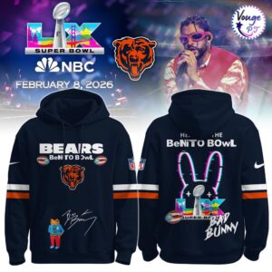 Chicago Bears x Bad Bunny Super Bowl LX – 2026 NFL Hoodie