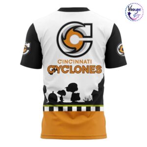 Cincinnati Cyclones x Peanuts Day Limited T Shirt 3