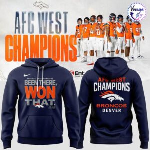Denver Broncos 2025 AFC West Champions Hoodie