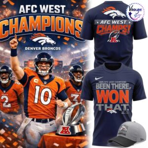 Denver Broncos 2025 AFC West Champions T-Shirt