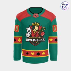 Evansville Thunderbolts X OHIO VALLEY RIVERJACKS 2026 Hockey Jersey 2