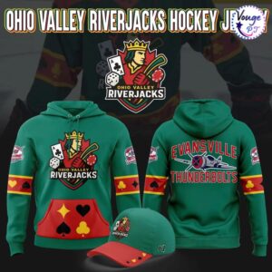 Evansville Thunderbolts X OHIO VALLEY RIVERJACKS 2026 Hoodie 1