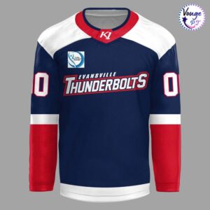 Evansville Thunderbolts hockey 2026 New Hockey Jersey 2