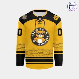 Green Bay Gamblers Hockey 2026 Teddy Bear Hockey Jersey 2
