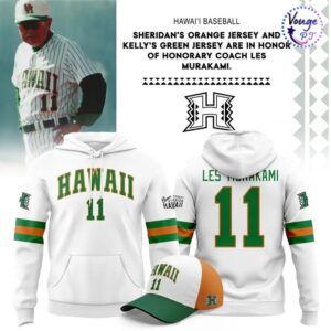 Hawaii Rainbow Warriors Honor Coach Les Murakami 2026 Hoodie