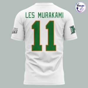Hawaii Rainbow Warriors Honor Coach Les Murakami 2026 T shirt 3