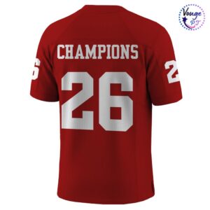 Indiana Hoosiers CFP National Champions 2025 26 Football Jersey 3 1