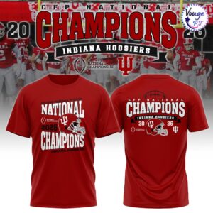 Indiana Hoosiers CFP National Champions 2025-26 Victory T-Shirt