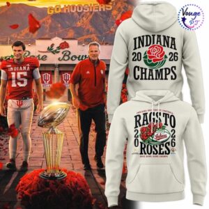 Indiana Hoosiers football 2026 New Rose Bowl Champions Hoodie