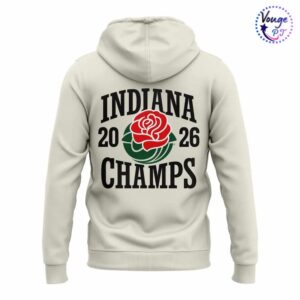 Indiana Hoosiers football 2026 New Rose Bowl Champions Hoodie 3