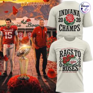 Indiana Hoosiers football 2026 New Rose Bowl Champions T-shirt