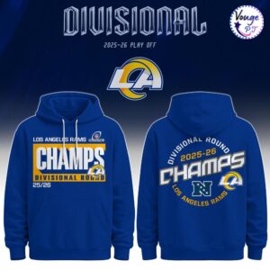 Los Angeles Rams Divisional 2025-2026 Play Off NFL Hoodie