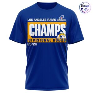 Los Angeles Rams Divisional 2025 2026 Play Off NFL T Shirt 2