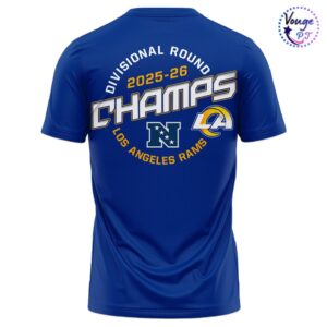 Los Angeles Rams Divisional 2025 2026 Play Off NFL T Shirt 3