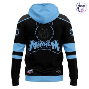 Macon Mayhem Hockey SPHL 2026 Black Hoodie 3