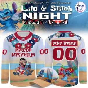 Macon Mayhem x Lilo & Stitch 2026 New Hockey Jersey