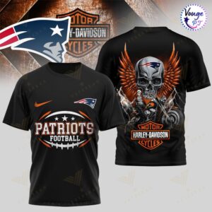 New England Patriots Harley Davidson NFL Super Bowl T-Shirt