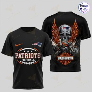 New England Patriots Harley Davidson NFL Super Bowl T Shirt 2