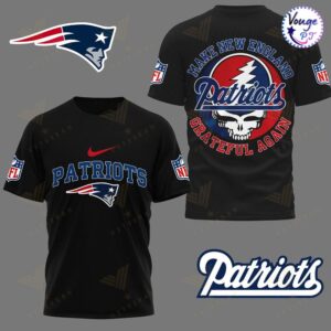 New England Patriots NFL Pats Grateful Dead Super Bowl T Shirt 2