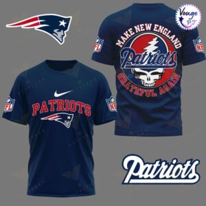 New England Patriots NFL Pats Grateful Dead Super Bowl T Shirt 3