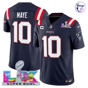 New England Patriots Super Bowl 2026 Limited Football Jersey 4