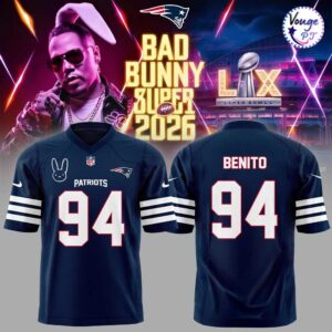 New England Patriots x Bad Bunny Super Bowl 2026 Football Jersey