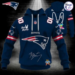 New England Patriots x Bad Bunny Super Bowl 2026 Limited Hoodie