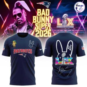 New England Patriots x Bad Bunny Super Bowl 2026 T-Shirt