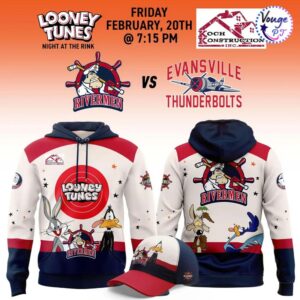 Peoria Rivermen x Looney Tunes Hockey 2026 New Hoodie