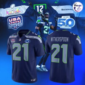 Seattle Seahawks x Devon Witherspoon Super Bowl LX – 2026 NFL Football Jersey