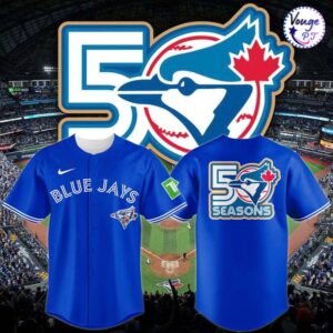 Toronto Blue Jays New Logo for 2026 To Celebrate Their 50th Seaso Baseball Jersey