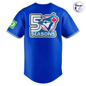 Toronto Blue Jays New Logo for 2026 to celebrate their 50th seaso Baseball Jersey 3