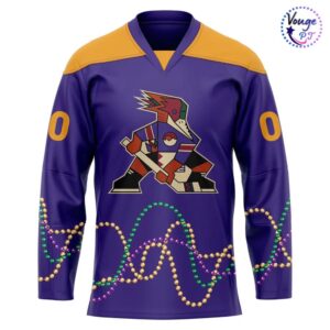 Tucson Roadrunners Hockey Mardi Gras 2026 Hockey Jersey 2