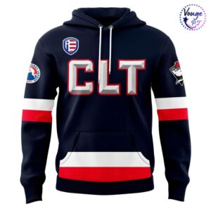 Charlotte Checkers Hockey 2026 USA Night Hoodie 2
