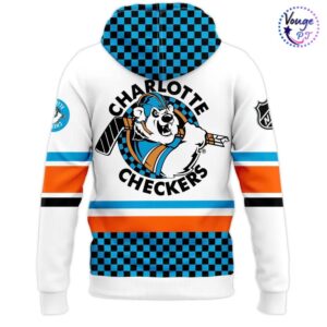 Charlotte Checkers Hockey Throwback 90s Hoodie 3