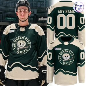 Charlotte Checkers x The Queen City Grits Hockey Jersey 1