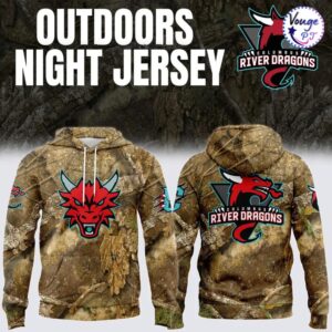 Columbus River Dragons Hockey 2026 Outdoors Night Hoodie