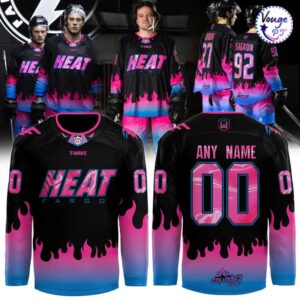 Fargo Force 2026 HEAT New Hockey Jersey 1