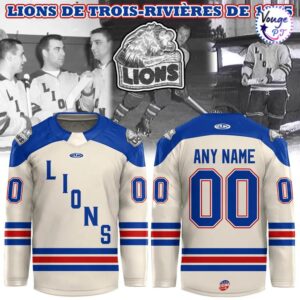 Lions de Trois-Rivieres 1955 Vintage Hockey Jersey