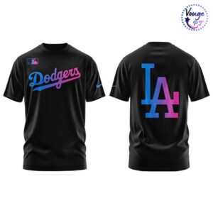 Los Angeles Dodgers Cyberpunk Warm Up Limited Edition T Shirt 2
