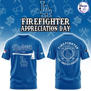 Los Angeles Dodgers Firefighter Appreciation Day T-Shirt