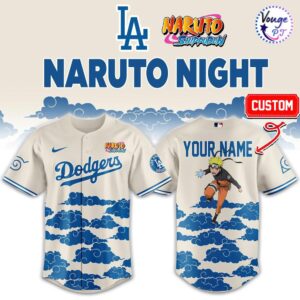 Los Angeles Dodgers NARUTO NIGHT Limited Edition Baseball Jersey