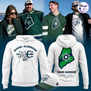 Maine Mariners 207 Game Limited Edition White Hoodie 1