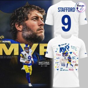 Matthew Stafford Los Angeles Rams 2025 NFL MVP T Shirt 1