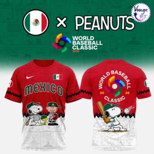 Mexico Baseball x Peanut 2026 World Baseball Classic T Shirt 2