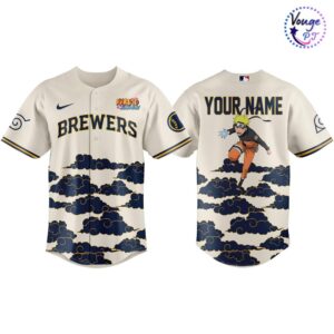 Milwaukee Brewers NARUTO NIGHT Limited Edition Baseball Jersey 2